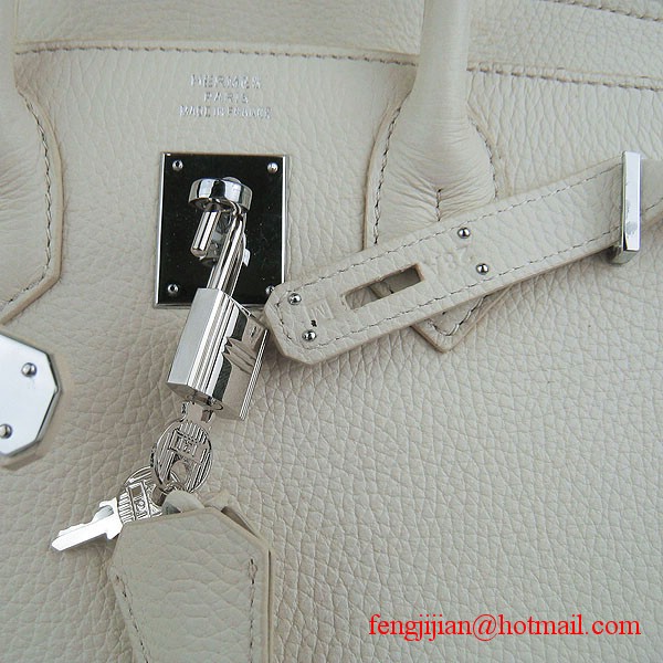Hermes Birkin 30cm Togo Leather Bag Cream 6088 Hermes Birkin 30cm Togo Leather Bag Cream 6088