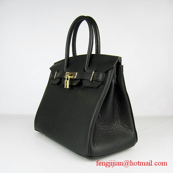 Hermes Birkin 30cm Togo Leather Bag Black 6088 Hermes Birkin 30cm Togo Leather Bag Black 6088
