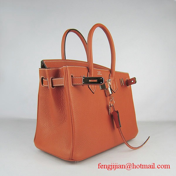 Hermes Birkin 30cm Togo Bag Light Orange 6088 Hermes Birkin 30cm Togo Bag Light Orange 6088