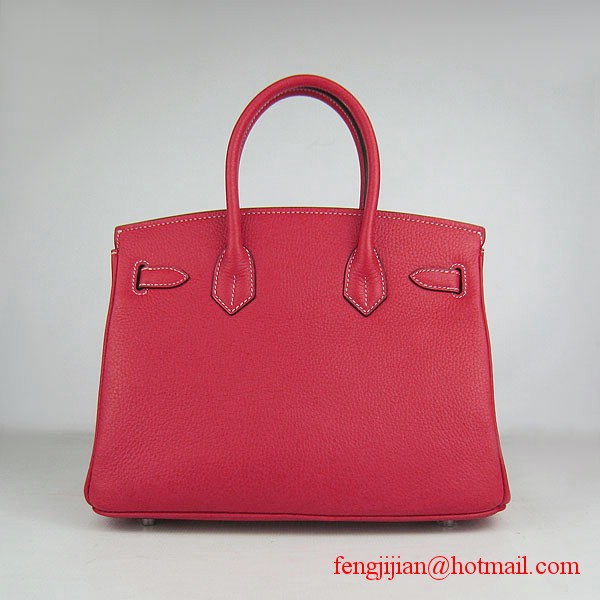 Hermes Birkin 30cm Togo Leather Bag Red 6088 Hermes Birkin 30cm Togo Leather Bag Red 6088