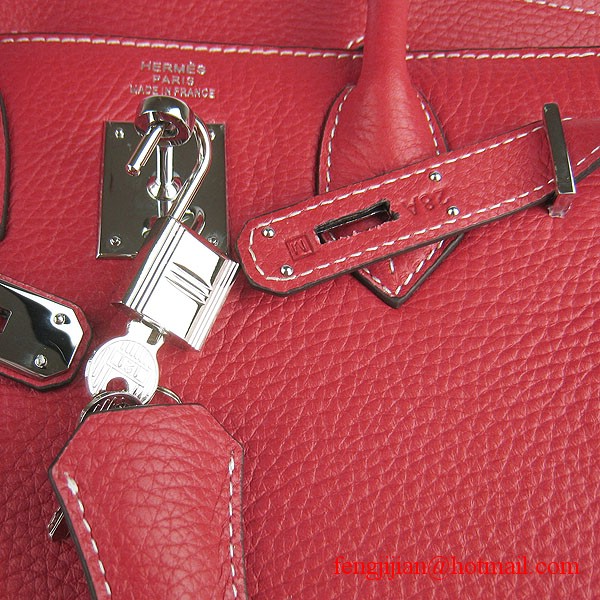 Hermes Birkin 30cm Togo Leather Bag Red 6088 Hermes Birkin 30cm Togo Leather Bag Red 6088