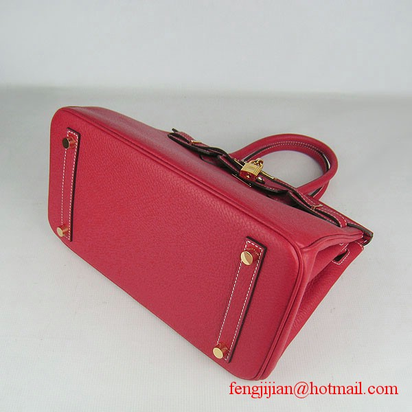 Hermes Birkin 30cm Togo Leather Bag Red 6088 Hermes Birkin 30cm Togo Leather Bag Red 6088