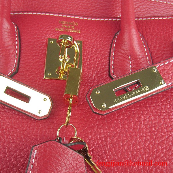 Hermes Birkin 30cm Togo Leather Bag Red 6088 Hermes Birkin 30cm Togo Leather Bag Red 6088