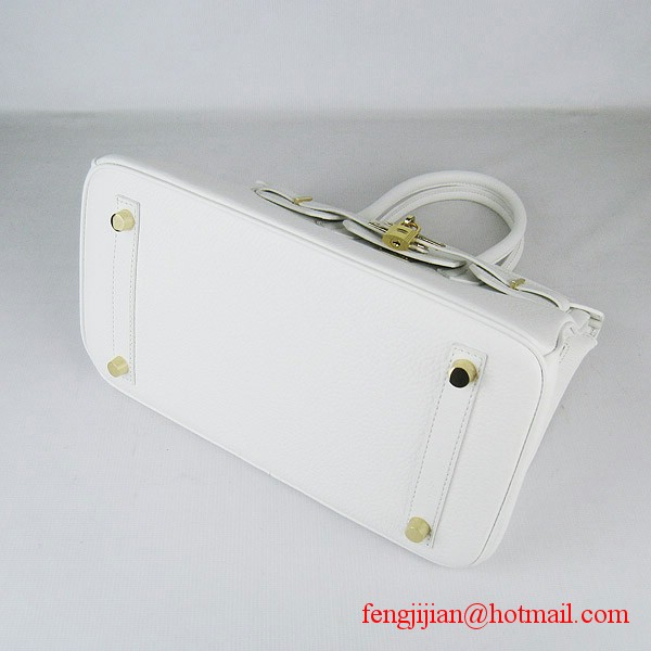 Hermes Birkin 30cm Togo Leather Bag White 6088 Hermes Birkin 30cm Togo Leather Bag White 6088