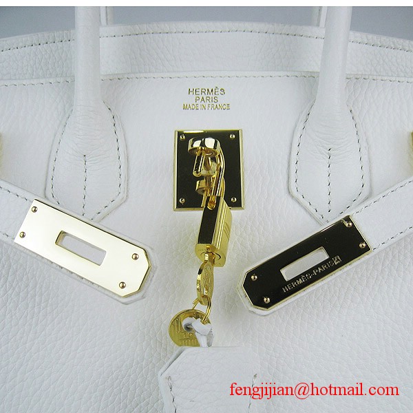 Hermes Birkin 30cm Togo Leather Bag White 6088 Hermes Birkin 30cm Togo Leather Bag White 6088