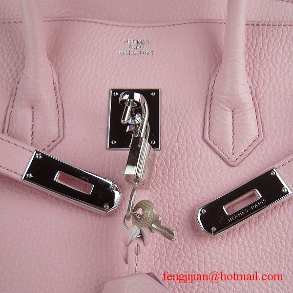 Hermes 35cm Embossed Veins Leather Bag Pink 6089 Silver Hardware Hermes 35cm Embossed Veins Leather Bag Pink 6089 Silver Hardware