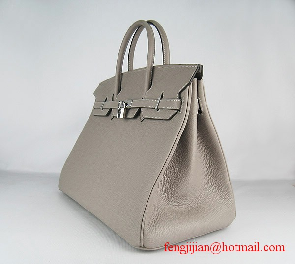 Hermes Birkin 40cm Togo Bag Grey 6099 Hermes Birkin 40cm Togo Bag Grey 6099