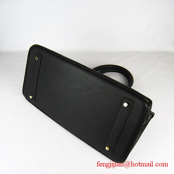 Hermes Birkin 42cm Togo Leather Bag 6109 Black gold padlock Hermes Birkin 42cm Togo Leather Bag 6109 Black gold padlock