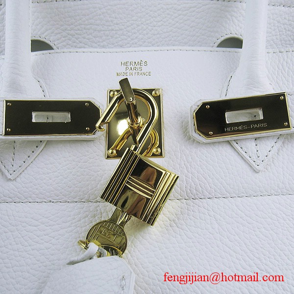 Hermes Birkin 42cm Togo Leather Bag 6109 White gold padlock Hermes Birkin 42cm Togo Leather Bag 6109 White gold padlock