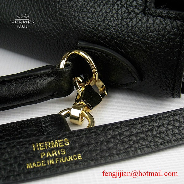 Hermes Kelly 32cm Togo Leather Bag Black 6108 Gold Hardware Hermes Kelly 32cm Togo Leather Bag Black 6108 Gold Hardware