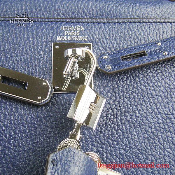 Hermes Kelly 32cm Togo Leather Bag Dark Blue 6108 Silver Hardware Hermes Kelly 32cm Togo Leather Bag Dark Blue 6108 Silver Hardware