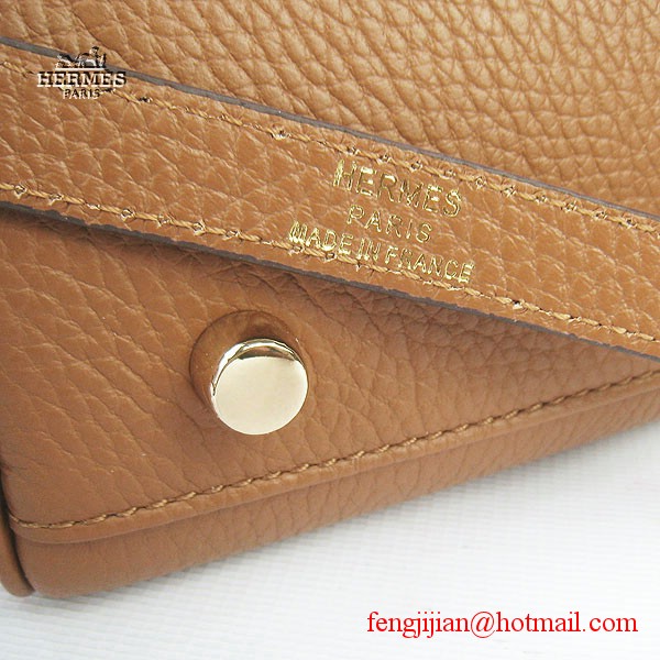 Hermes Kelly 32cm Togo Leather Bag Light Coffee 6108 Gold Hardware Hermes Kelly 32cm Togo Leather Bag Light Coffee 6108 Gold Hardware