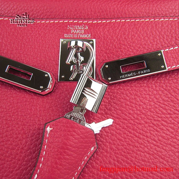 Hermes Kelly 32cm Togo Leather Bag Red 6108 Silver Hardware Hermes Kelly 32cm Togo Leather Bag Red 6108 Silver Hardware