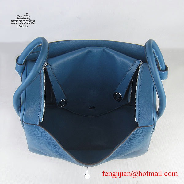 Hermes Lindy Women Shoulder Bag Blue 6208 Hermes Lindy Women Shoulder Bag Blue 6208