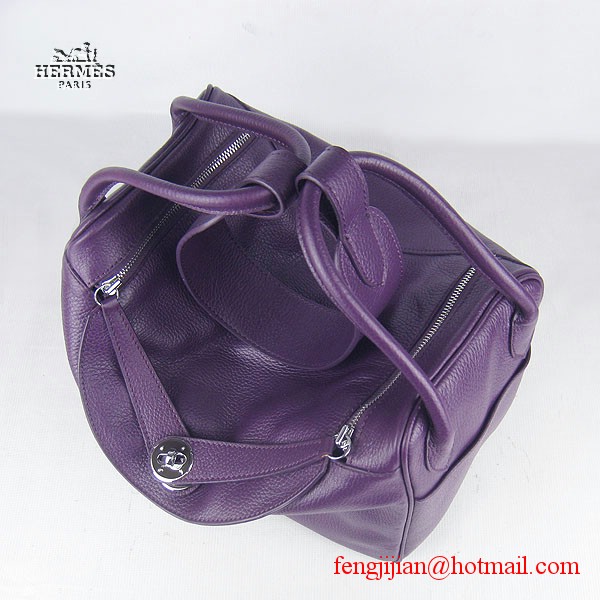 Hermes Women Shoulder Bag Light Purple 6208 Hermes Women Shoulder Bag Light Purple 6208