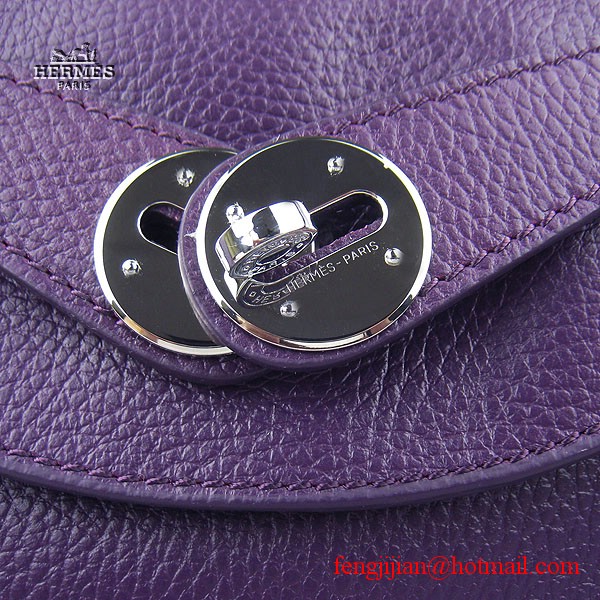 Hermes Women Shoulder Bag Light Purple 6208 Hermes Women Shoulder Bag Light Purple 6208