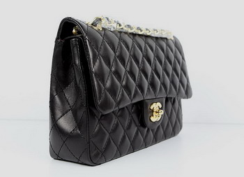 Chanel 2.55 Quilted Flap Handbag A1112 Black with Gold Hardware Chanel 2.55 Quilted Flap Handbag A1112 Black with Gold Hardware