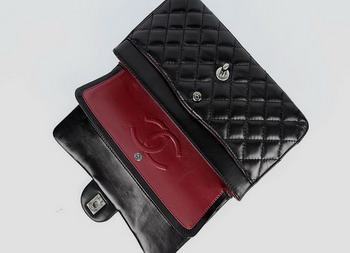 Chanel 2.55 Quilted Flap Handbag A1112 Black with Silver Hardware Chanel 2.55 Quilted Flap Handbag A1112 Black with Silver Hardware