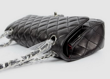 Chanel 2.55 Quilted Flap Handbag A1112 Black with Silver Hardware Chanel 2.55 Quilted Flap Handbag A1112 Black with Silver Hardware